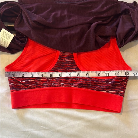 Athletic Works Tank Top Purple and Orange Yoga Cut Out Style Women's - Picture 11 of 12